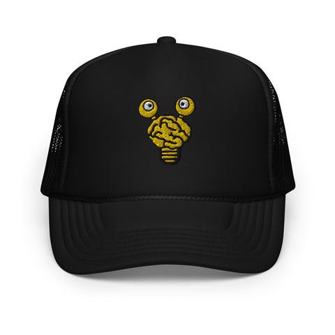 Puff Brainy Logo Trucker (Yellow)