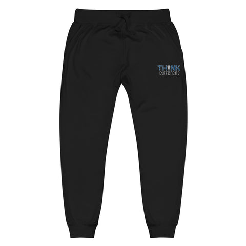 "Think Different" Fleece Sweats (Blue Embroidery)