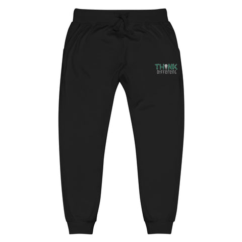 "Think Different" Fleece Sweats (Green Embroidery)