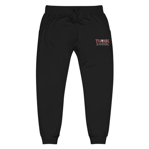 "Think Different" Fleece Sweats (Red Embroidery)