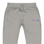 "Think Different" Fleece Sweats (Purple Embroidery)