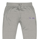 "Think Different" Fleece Sweats (Purple Embroidery)