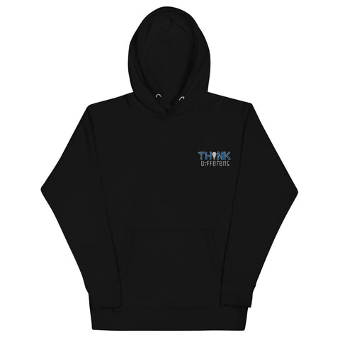 "Think Different" Hoodie (Blue Embroidery)