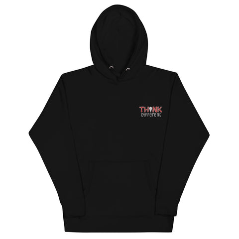 "Think Different" Hoodie (Red Embroidery)